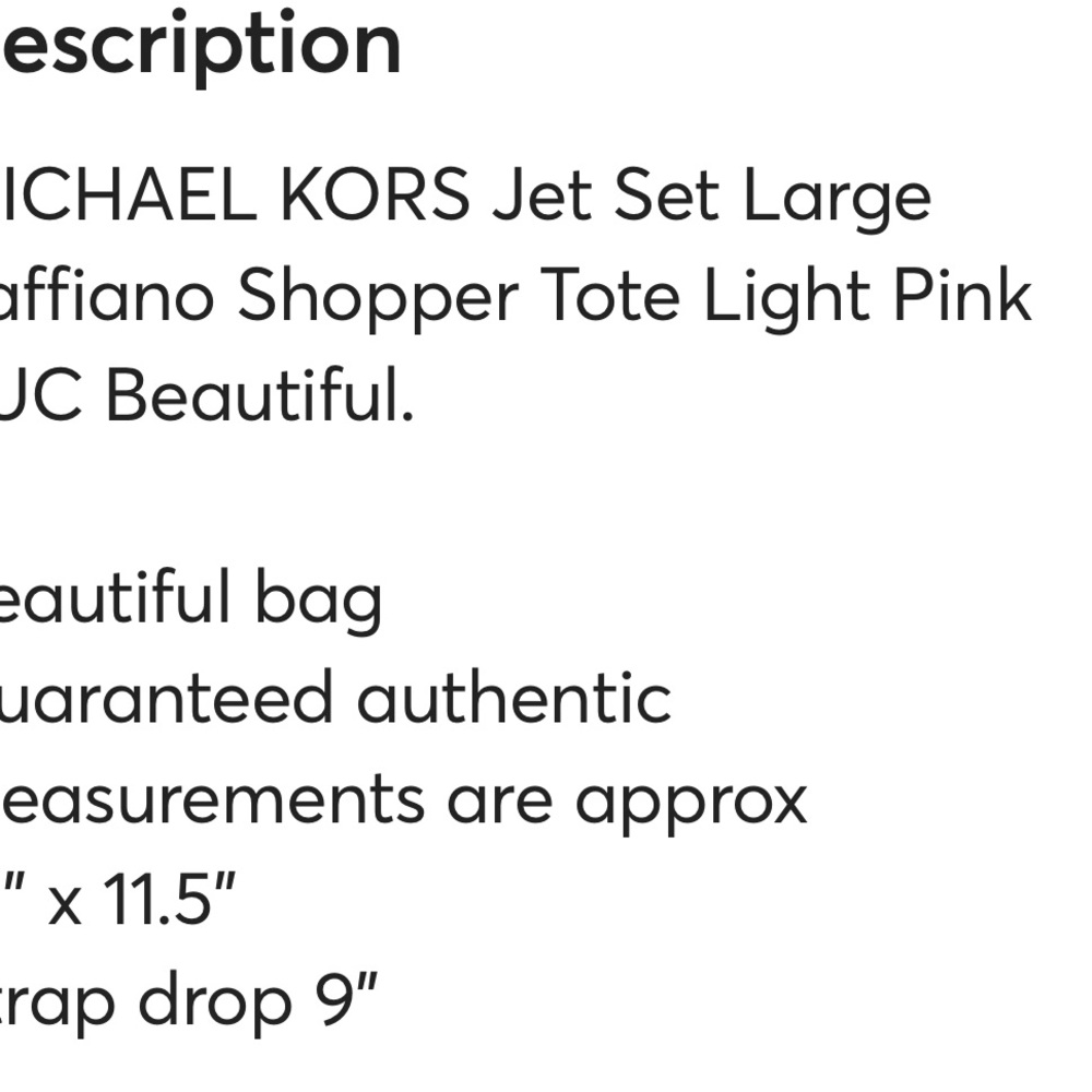 Michael Kors jet set tote‎ EUC - Picture 2 of 7